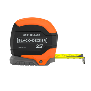 Tape Measure. Grip Release. Autolock & Self Lock. 25-Foot