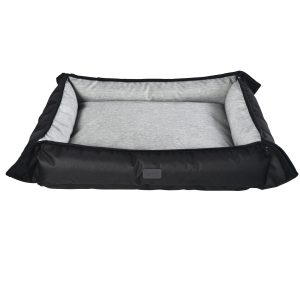Four Way Pet Bed for Small Dogs 20X16X3 In. Black
