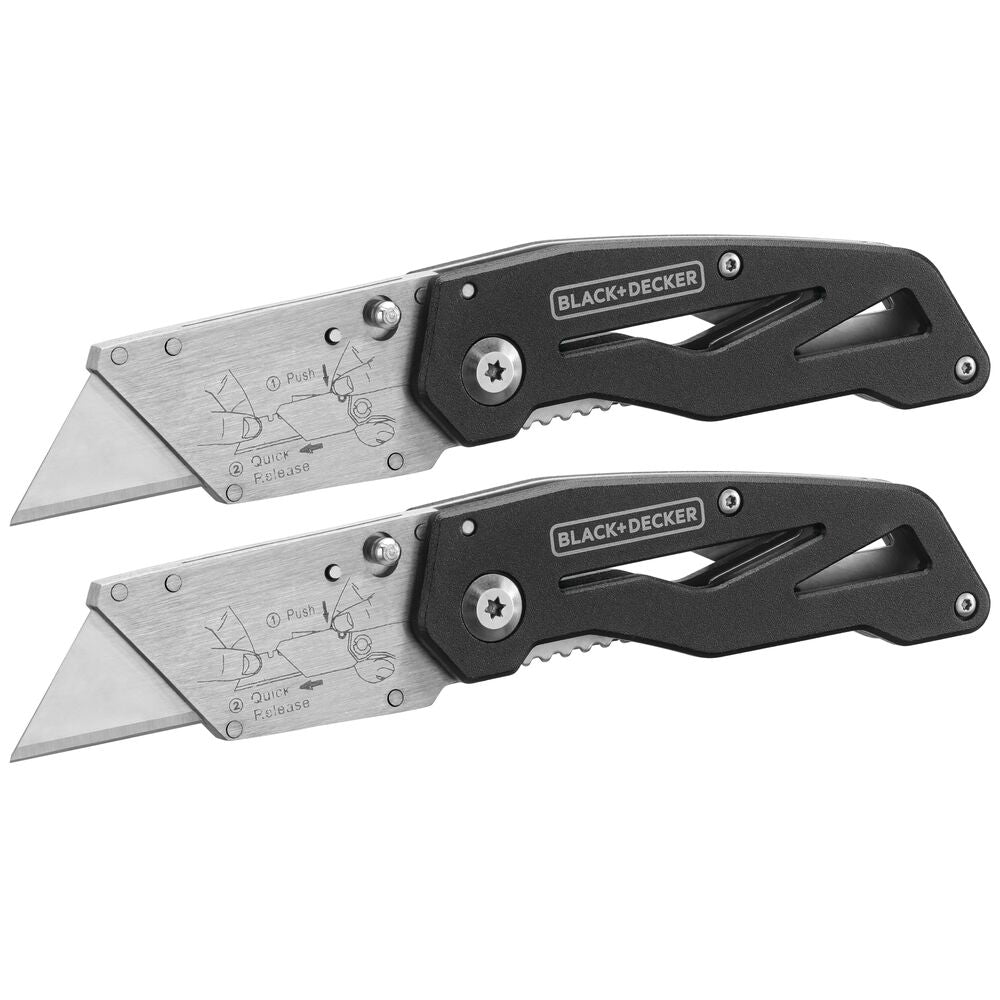 Utility Knife. Folding. 2 Pack