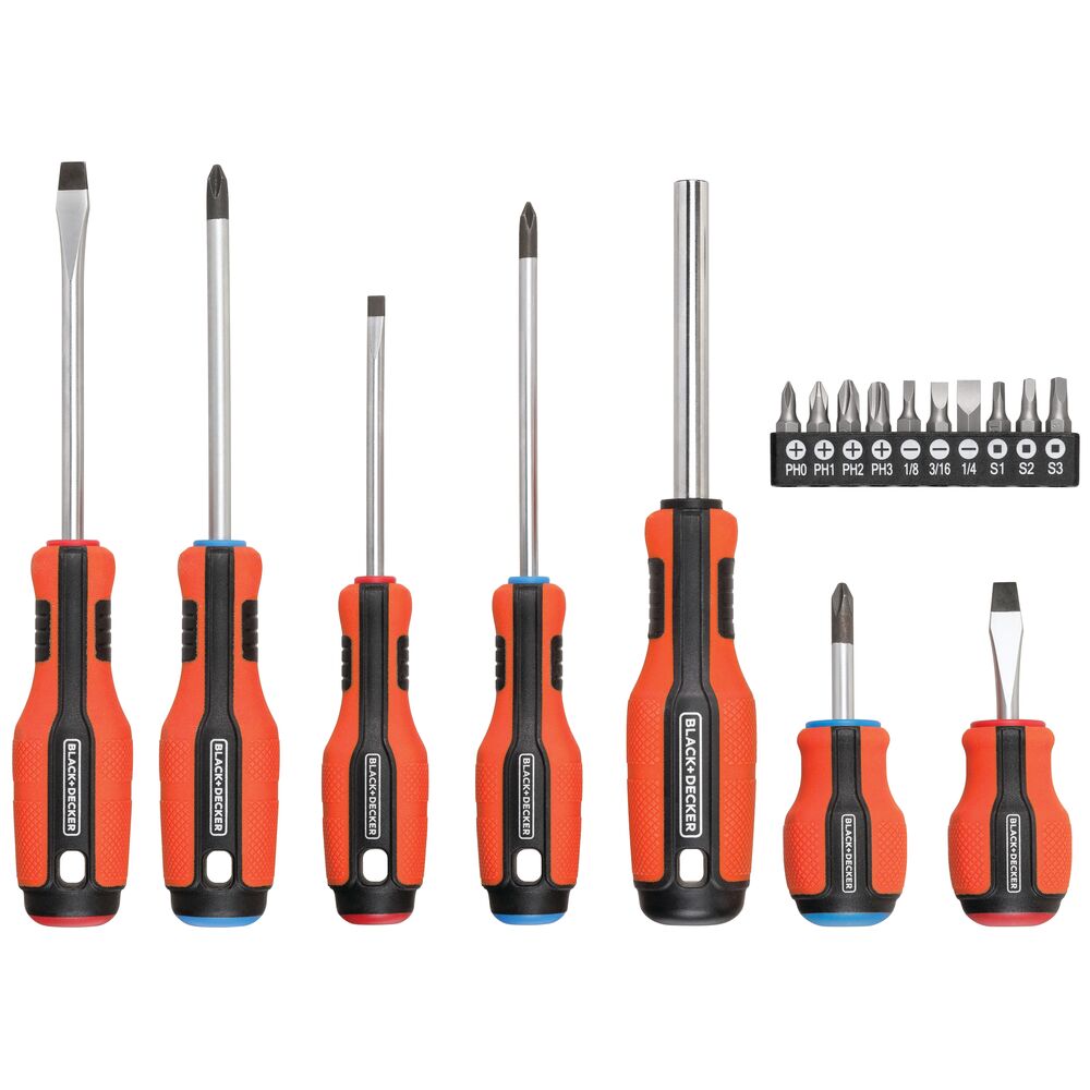 Magnetic. Color-Coded. Screwdriver Set. 17-Piece